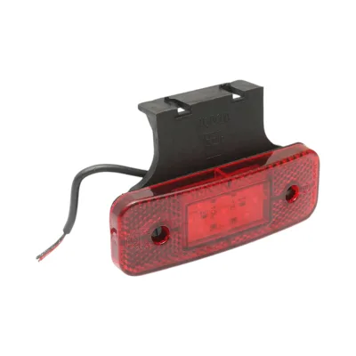 Luce di posizione laterale LED 12/24V rossa con supporto 115x40x15mm Breckner Germany - immagine 3