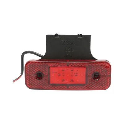 Luce di posizione laterale LED 12/24V rossa con supporto 115x40x15mm Breckner Germany
