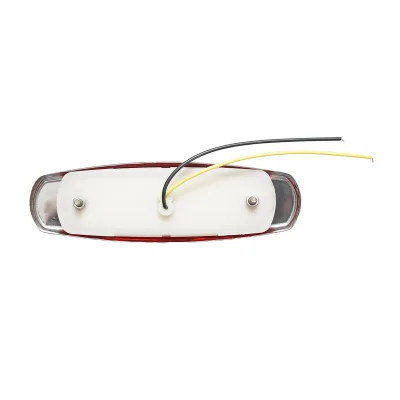 Luce di posizione laterale LED 24V, rossa 12 LED 155x46x13mm - immagine 3