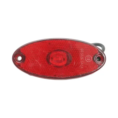 Luce di posizione laterale ovale a LED 12-24V rossa 100x45x14mm Breckner Germany
