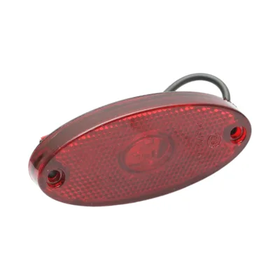 Luce di posizione laterale ovale a LED 12-24V rossa 100x45x14mm Breckner Germany - immagine 4