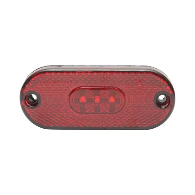 Luce di posizione laterale ovale a LED 12/24V rossa 108x44x15mm Breckner Germany