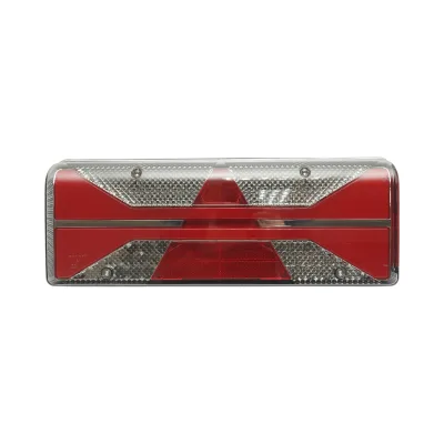 Luce freno posteriore destra LED camion 24V, 7 pin ASS2.1 con illuminazione targa, allarme retromarcia 400x153x88mm