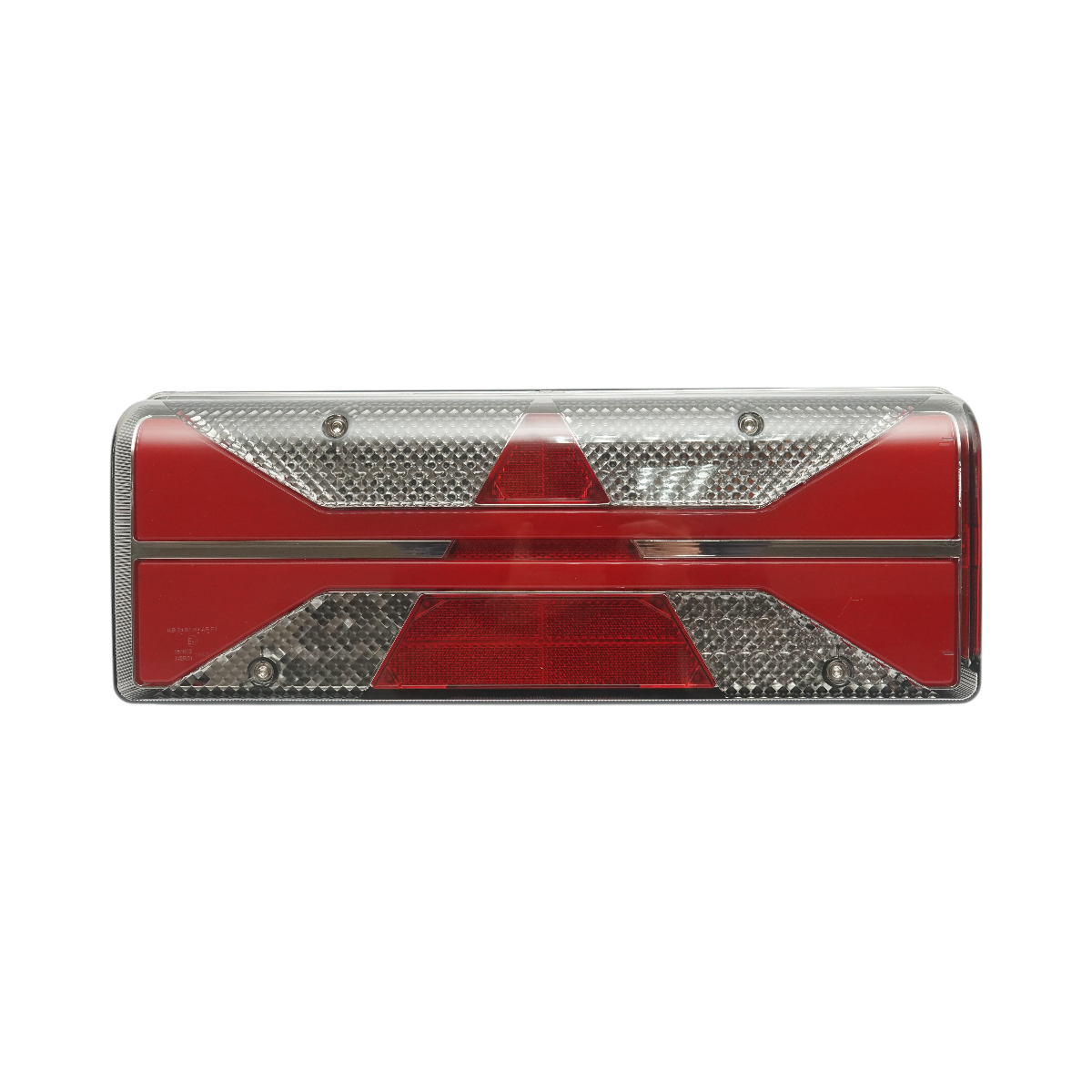 Luce freno posteriore destra LED camion 24V, 7 pin ASS2.1 con illuminazione targa, allarme retromarcia 400x153x88mm