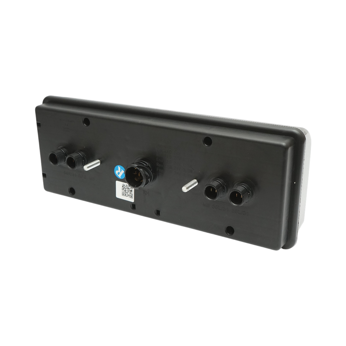 Luce freno posteriore destra LED camion 24V, 7 pin ASS2.1+4x2 con illuminazione targa 400x153x88mm - immagine 5