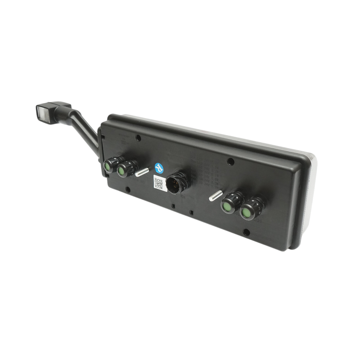 Luce freno posteriore destra LED rimorchio 24V, 7 pin ASS2.1+4x2 con luci di posizione, illuminazione targa, allarme retromarcia 400x153x88mm - immagine 5
