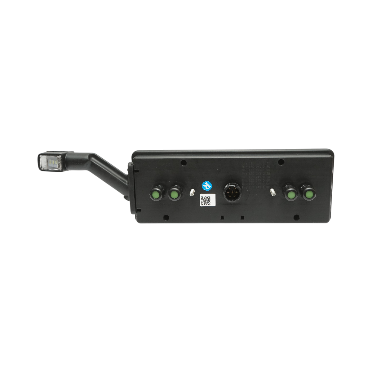 Luce freno posteriore destra LED rimorchio 24V, 7 pin ASS2.1+4x2 con luci di posizione, illuminazione targa, allarme retromarcia 400x153x88mm - immagine 2
