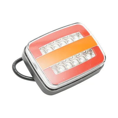 Luce freno posteriore rettangolare LED 12V/24V universale 125x95x35mm Breckner Germany - immagine 4