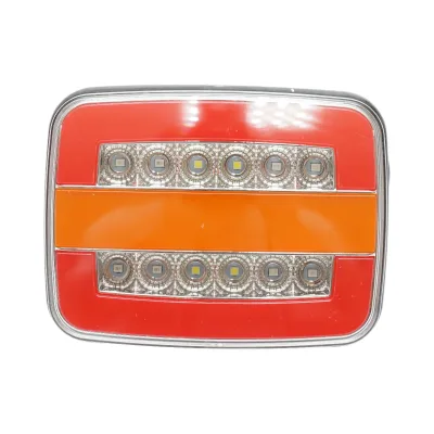 Luce freno posteriore rettangolare LED 12V/24V universale 125x95x35mm Breckner Germany