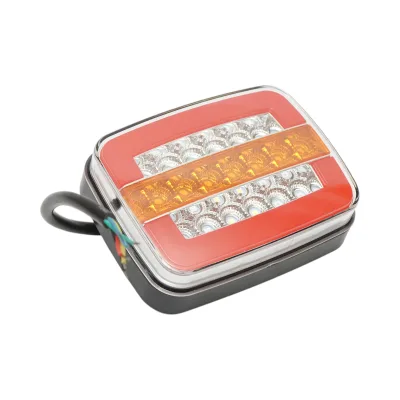 Luce freno posteriore rettangolare LED 12V/24V universale 125x95x35mm Breckner Germany - immagine 3