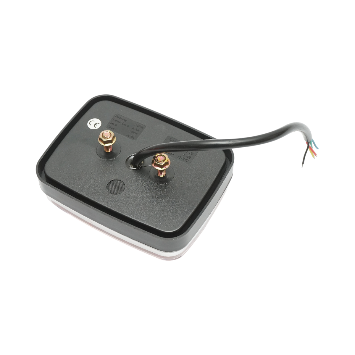 Luce freno posteriore rettangolare LED 12V/24V universale 125x95x35mm Breckner Germany - immagine 2