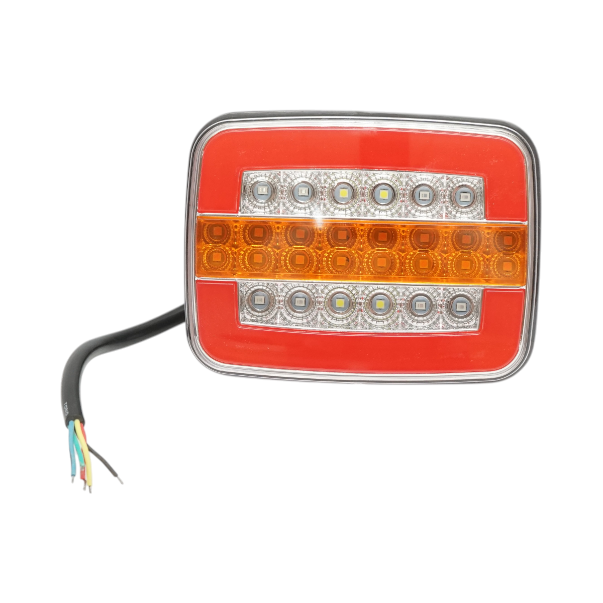Luce freno posteriore rettangolare LED 12V/24V universale 125x95x35mm Breckner Germany
