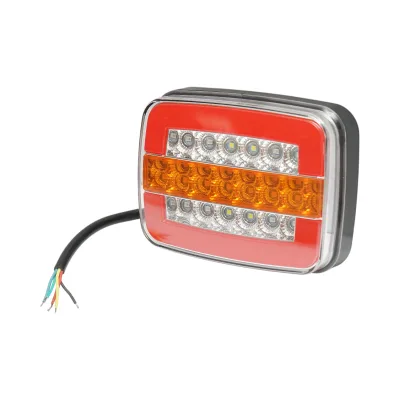 Luce freno posteriore rettangolare LED 12V/24V universale 125x95x35mm Breckner Germany - immagine 4