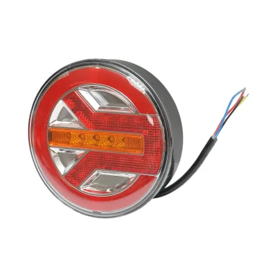 Luce freno posteriore rotonda LED 12V/24V universale 140x40mm Breckner Germany - immagine 4