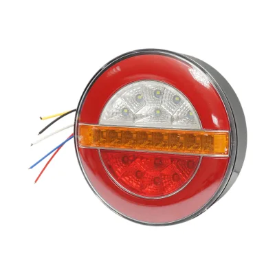 Luce freno posteriore rotonda LED 12V/24V universale 140x40mm Breckner Germany - immagine 4
