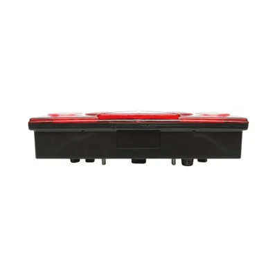 Luce freno posteriore sinistra 24V Schmitz Europoint II 426x154x85mm Codice OEM 10.99015, 1098645, 127552009, 127552011, 127552270, 83830047, 83830048, 83830078, 83830079, ST1024L, A256010507, A256000501, 611448 - immagine 5