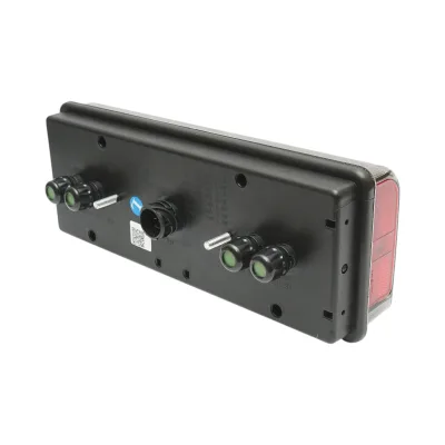 Luce freno posteriore sinistra LED camion 24V, 7 pin ASS2.1+4x2 con illuminazione targa 400x153x88mm - immagine 5