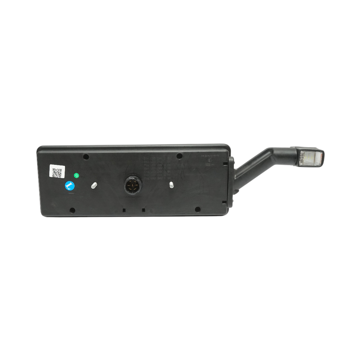 Luce freno posteriore sinistra rimorchio LED 24V, 7 pin ASS2.1 con luci di posizione, illuminazione targa 400x153x88mm - immagine 2