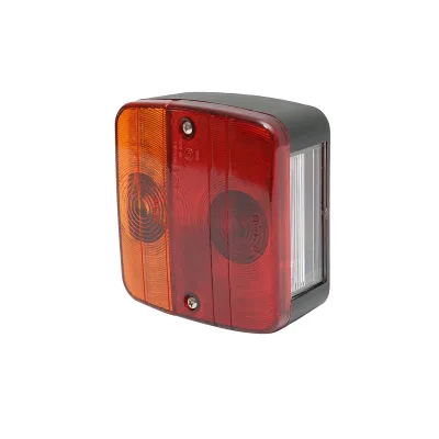 Luce freno posteriore sinistra/destra rimorchio/camion con illuminazione targa 105x97x49mm - immagine 2