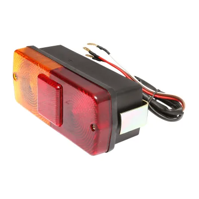 Luce stop posteriore con catadiottro rosso-giallo 12 V - immagine 2