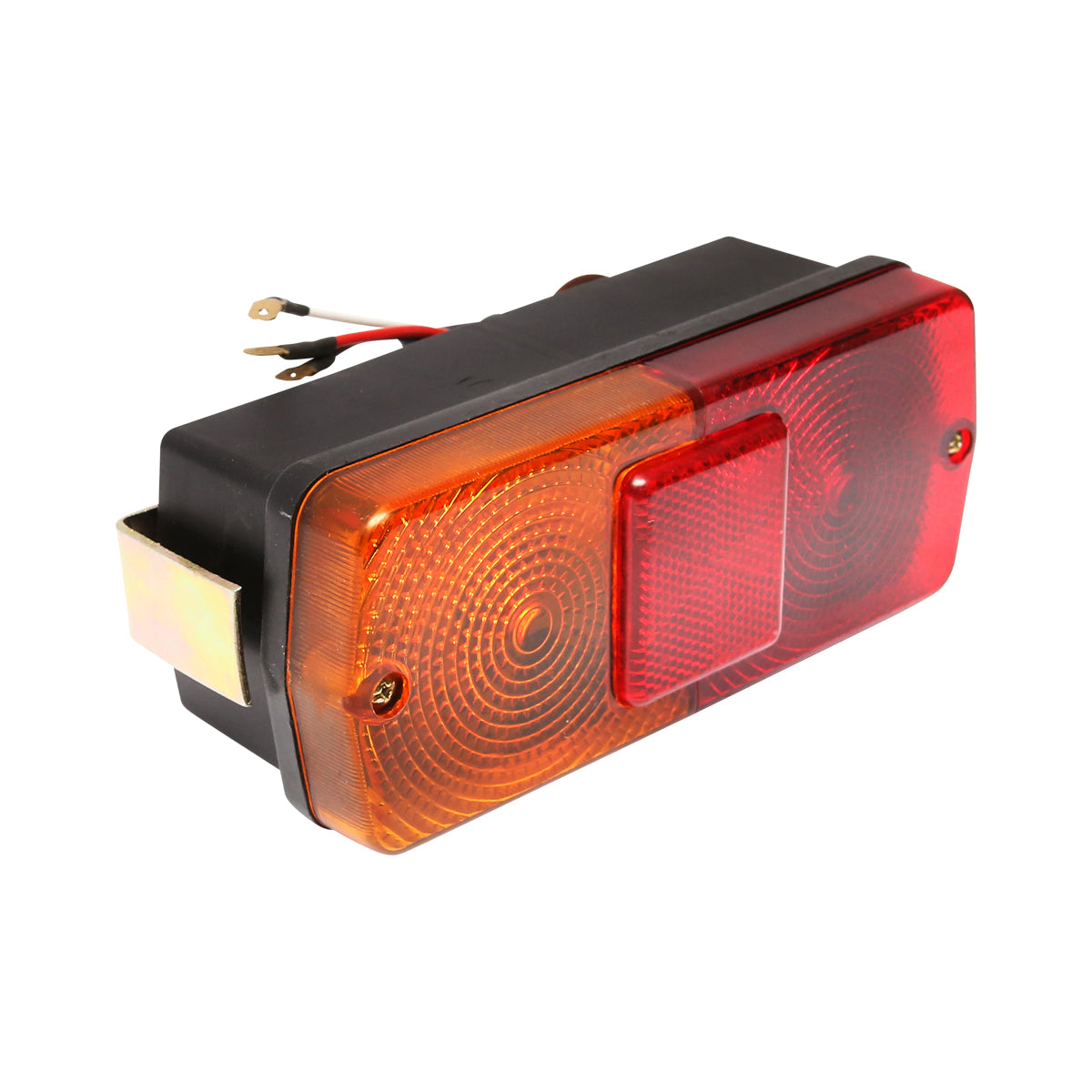 Luce stop posteriore con catadiottro rosso-giallo 12 V - immagine 3