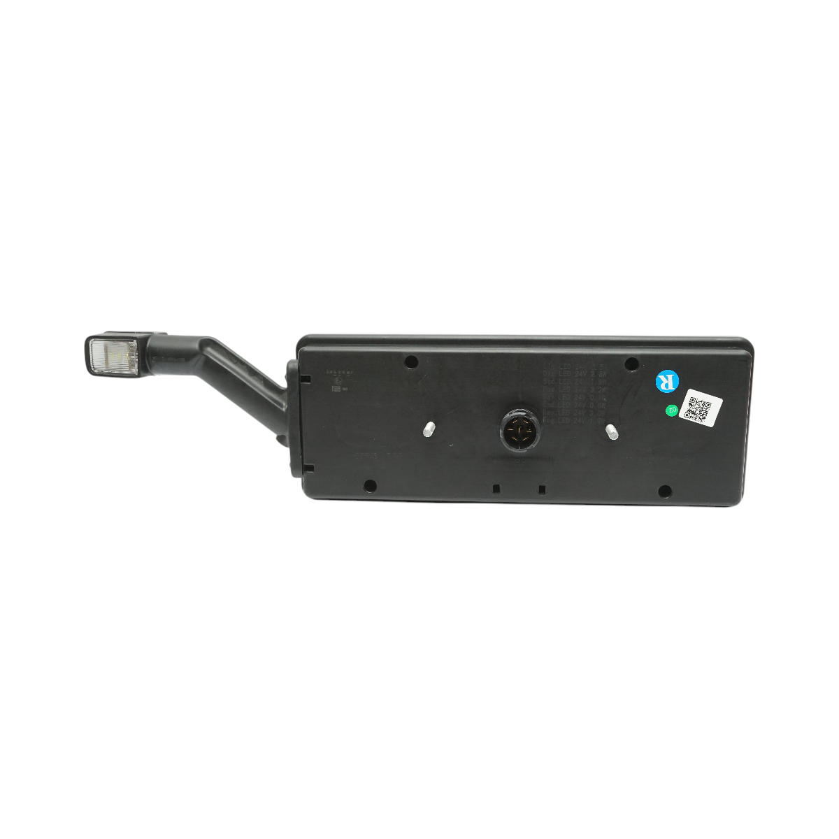 Luce stop posteriore destra a LED per rimorchio 24V, 7 pin ASS2.1 con luci di posizione, illuminazione targa 400x153x88mm - immagine 2