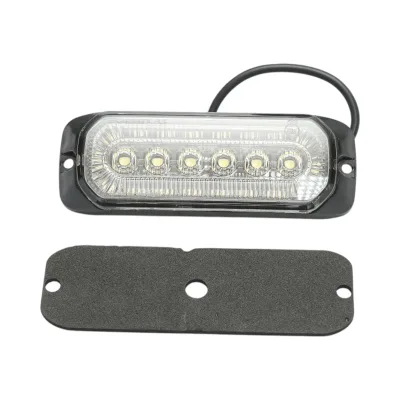 Luce stroboscopica laterale LED 12-24V bianca 9 funzioni 132x46x19mm FR1287 - immagine 2