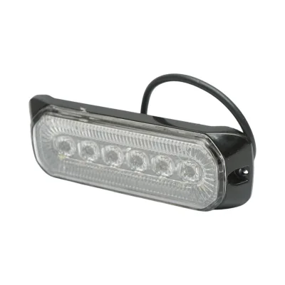 Luce stroboscopica laterale LED 12-24V bianca 9 funzioni 132x46x19mm FR1287 - immagine 4