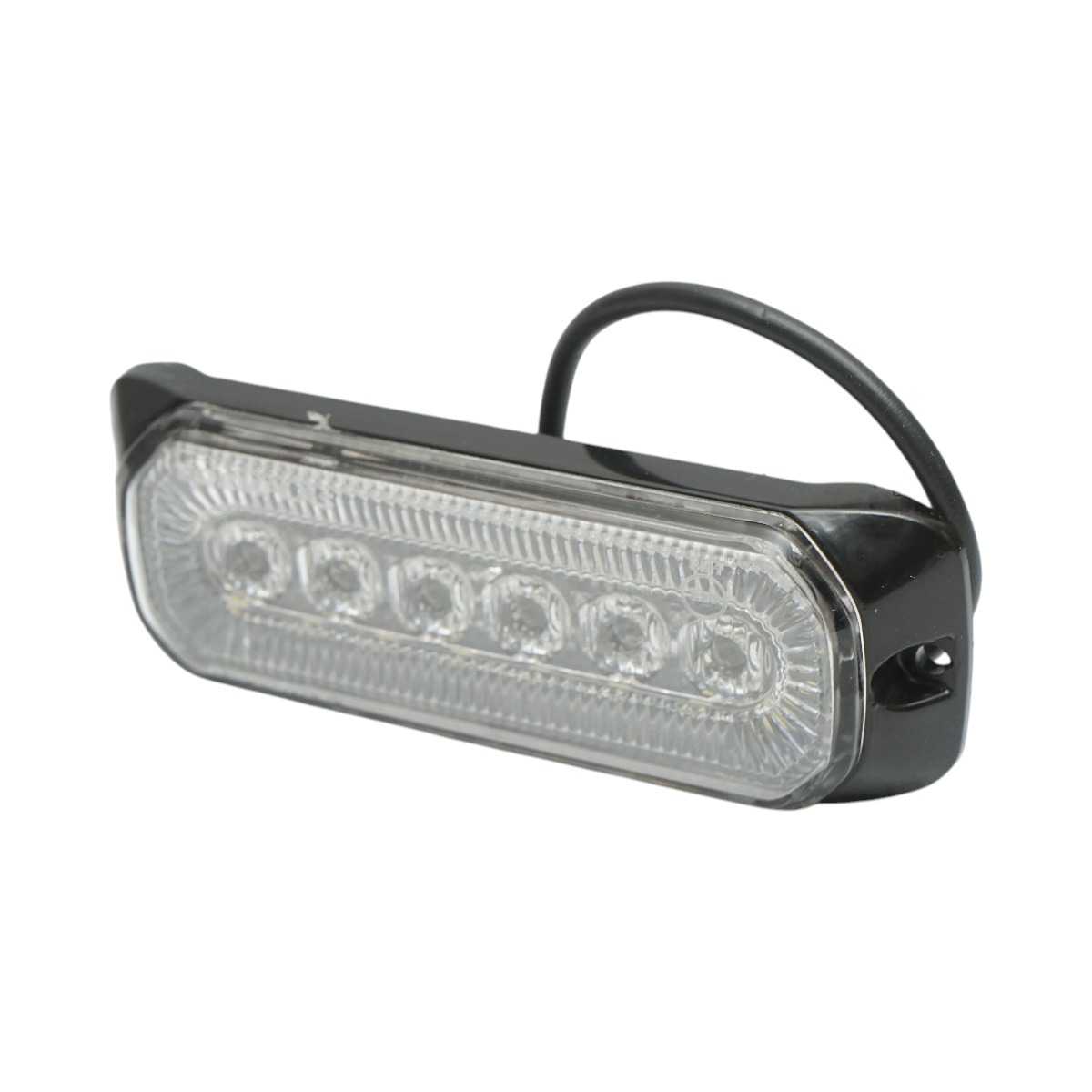 Luce stroboscopica laterale LED 12-24V bianca 9 funzioni 132x46x19mm FR1287 - immagine 4