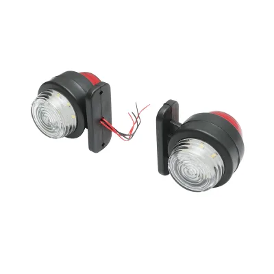 Luci di posizione laterali con LED 12/24V, rosso-bianco Breckner Germany - immagine 3