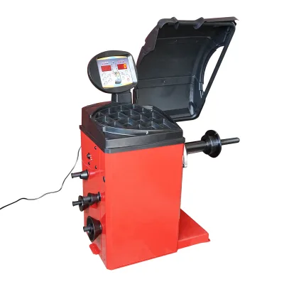 Macchina equilibratrice per ruote da 10 a 24 pollici, con programmi multipli, display digitale e 4 coni di centraggio - immagine 2
