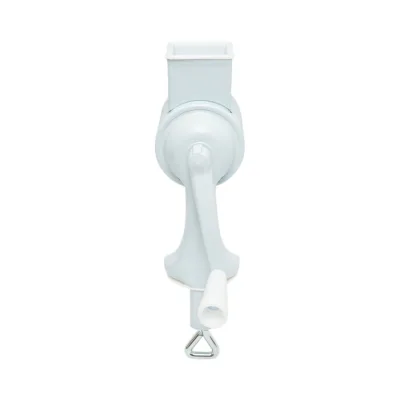 Macchina manuale per macinare noci, con tamburo in acciaio inox e corpo in metallo bianco Berner BG-5. - immagine 6