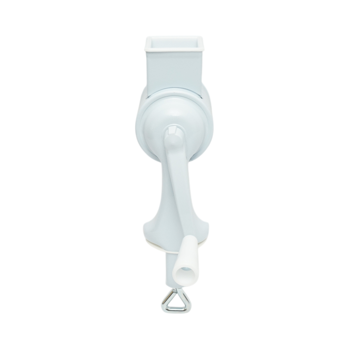 Macchina manuale per macinare noci, con tamburo in acciaio inox e corpo in metallo bianco Berner BG-5. - immagine 6
