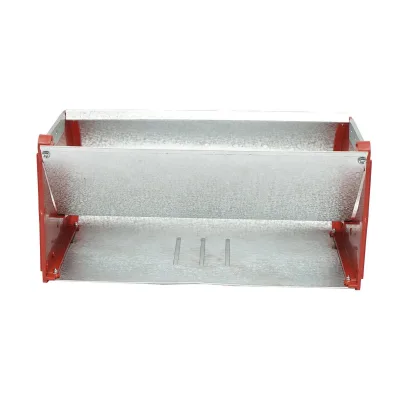 Mangiatoia per Conigli, 20 cm x 9 cm x 13 cm, Vasca in Lamiera Zincata, Parti Laterali in Plastica Rigida - immagine 4