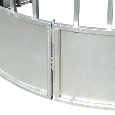 Mangiatoia rotonda per balle di fieno con 15 posti D=1,9m - immagine 2