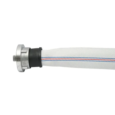 Manichetta Antincendio/Irrigazione in PVC 2 pollici, lunghezza 20m, con raccordi in alluminio, pressione massima 15 bar, rinforzato - immagine 2