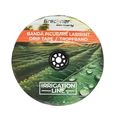 MANICHETTA GOCCIOLANTE IRRIGAZIONE A GOCCIA  rotolo 100M, 2.1L/H, D16mm, passo 30cm, Breckner Germany - immagine 3