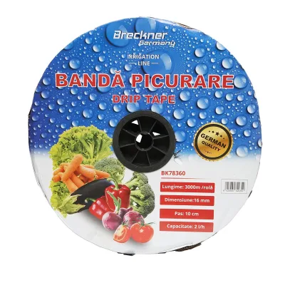 Manichetta Gocciolante irrigazione a goccia 3000 mt. 2L/h, ∅16mm. Passo 10cm Breckner Germany - immagine 3