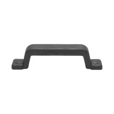 Maniglia per portiera camion in poliuretano nero con rinforzo in acciaio 194x24mm