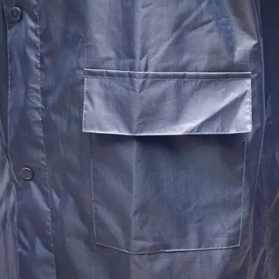 Mantella con cappuccio impermeabile taglia XXL in poliestere con membrana in PVC, aperture di ventilazione, 2 tasche e cerniera, blu navy Breckner Germany - immagine 5