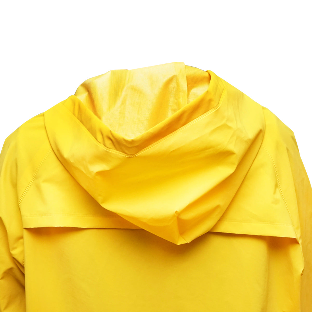 Mantella con cappuccio impermeabile taglia XXXL in poliestere e PVC con aperture di ventilazione, 2 tasche e cerniera, gialla Breckner Germany - immagine 4