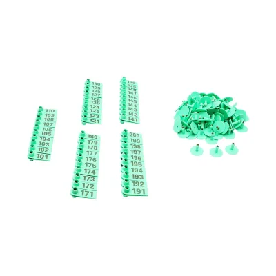 Marchio Auricolare Numerato 101-200 Marchi Auricolari Per Ovini Set Marchi Auricolari In Plastica Per Bestiame - immagine 3