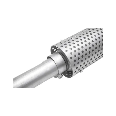 Marmitta in acciaio inox per trattore forestale quadrato, MAN 4-6 pistoni con filtro di smorzamento HQ - immagine 2