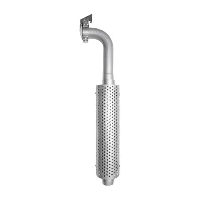 Marmitta in acciaio inox per trattore forestale quadrato, MAN 4-6 pistoni con filtro di smorzamento HQ