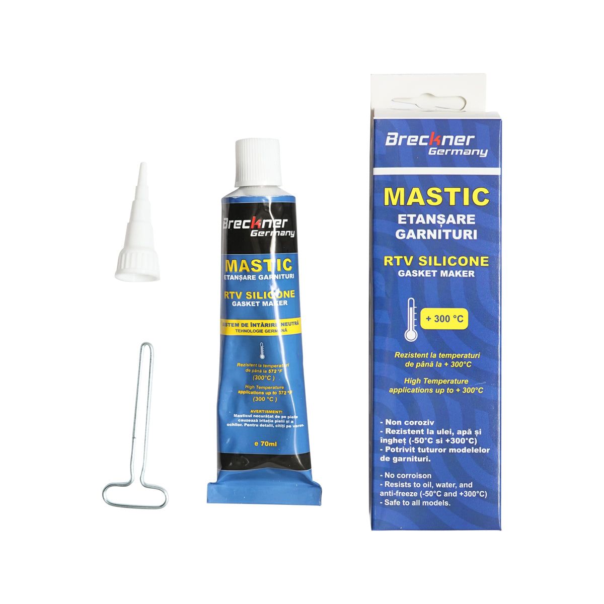 Mastice siliconico sigillante per guarnizioni +300 gradi Breckner Germany