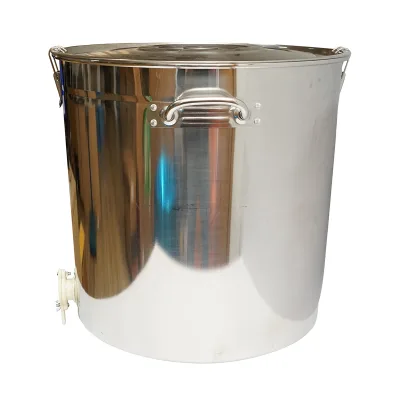 Maturatore in acciaio inox con coperchio per miele, capacità 100 kg - immagine 3