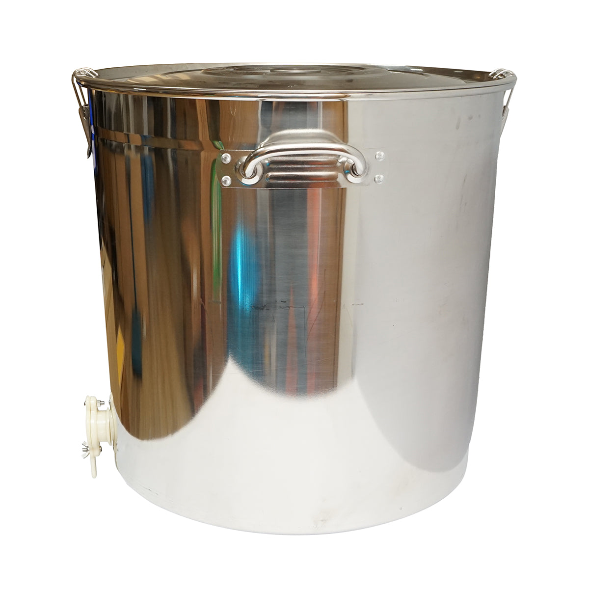Maturatore in acciaio inox con coperchio per miele, capacità 100 kg - immagine 3