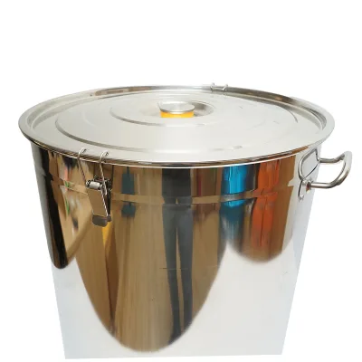 Maturatore in acciaio inox con coperchio per miele, capacità 100 kg - immagine 4