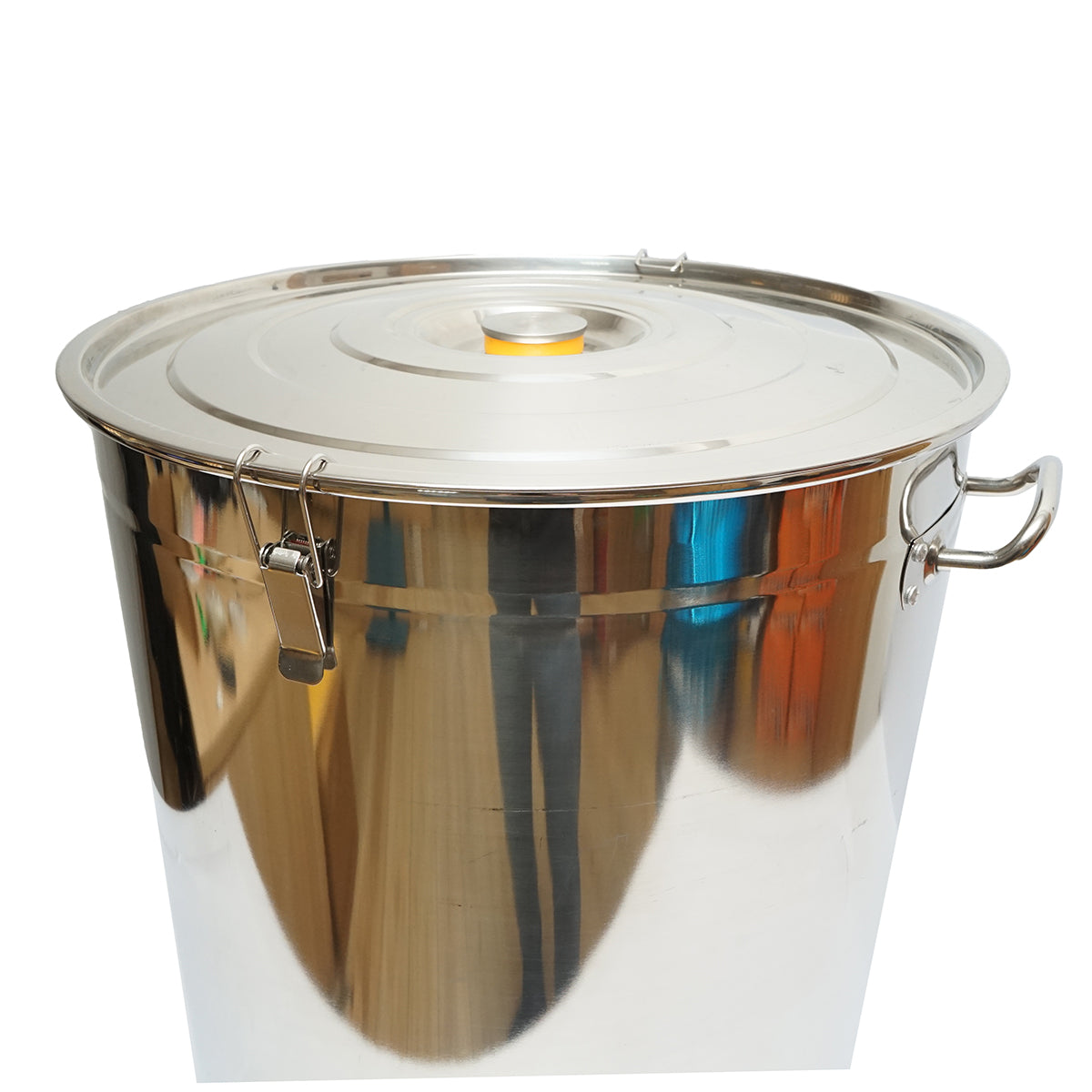 Maturatore in acciaio inox con coperchio per miele, capacità 100 kg - immagine 4