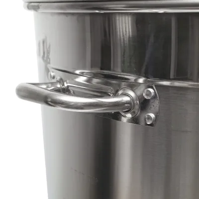 Maturatore in acciaio inox con coperchio per miele, capacità 300 kg - immagine 3